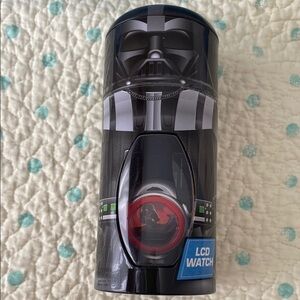 Star Wars LCD Watch with Darth Vader Design Disney Sealed